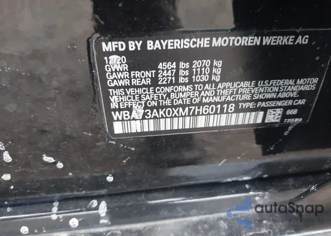 2021 BMW 228I Gran Coupe xDrive from USA, damaged, VIN WBA73AK0XM7H60118
